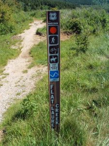 Flat Laurel Creek Trail Sign
