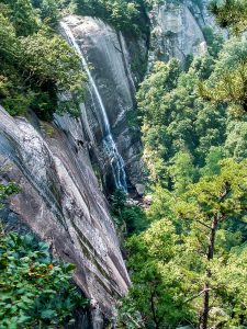 Hickory Nut Falls in late summer