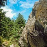 Huge Boulder beside the Mount Mitchell Trail