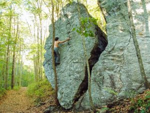 Split Rock in Pinnacle Park