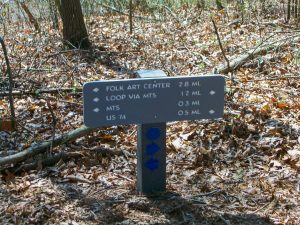 Visitor Center Loop Parking Area Sign