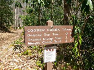 Sign at the Start of the Deeplow Gap Trail