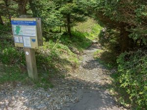 Old Mitchell Trailhead Sign