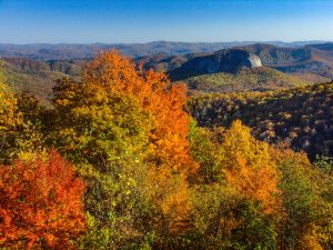 Very Late Fall Color at Looking Glass Rock