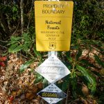 Boundary Signs on the Turkey Pen Gap Trail