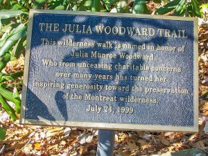 The Julia Woodward Trail Sign