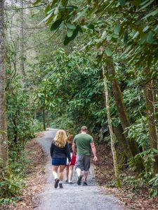 Family HIke on the Estatoe Trail