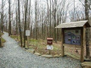 Signs at the Elk Knob Trailhead