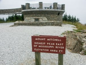 Mount MItchell Sign and Observation Platform