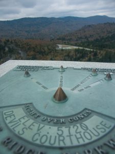 Devil's Courthouse Identifier Sign