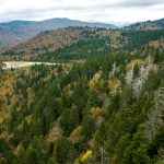 View of Parking Lot from Devil's Courthouse