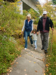 Family Hike under the Linn Cove Viaduct