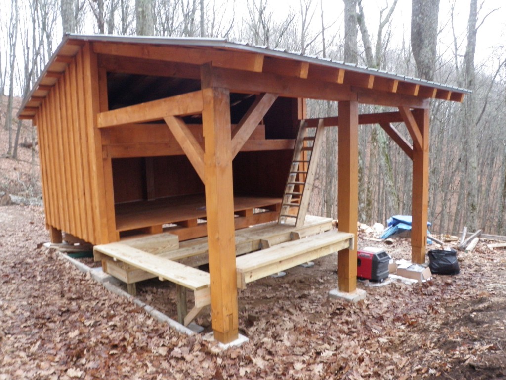 New Long Branch Shelter on the A.T. in the Standing Indian Basin