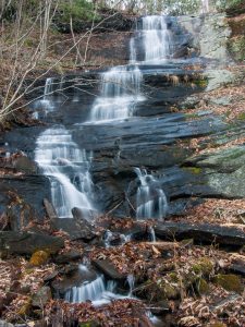 Waterfall beside Barnett Branch Trail