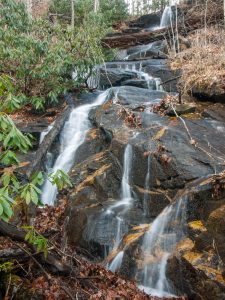 Upper Waterfall beside Barnett Branch Trail