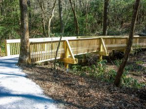 Bridge on the new section of the High Falls Trail