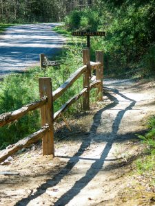 Fence at the Start of the Three Lakes Trail