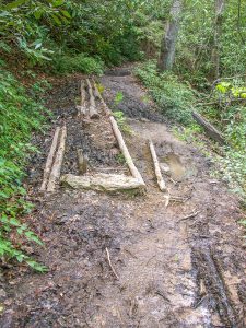 Muddy Section of the Butter Gap Trail