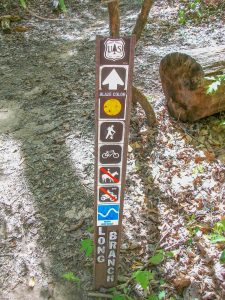 Long Branch trail sign