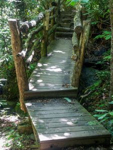 Wood Bridge and Steps on the Gate Trail