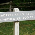 Sign at Start of Crabtree Falls Trail