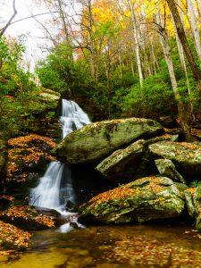 Little Lost Cove Creek Falls in Fall Color