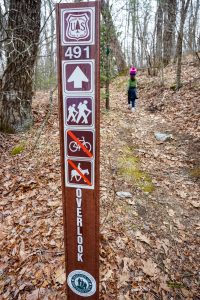 Sign on the Overlook Trail