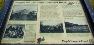 Cloudland Hotel Interpretive Sign