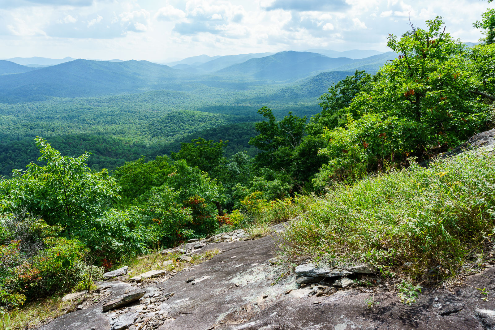 2015-09-06_pisgah-mills-river_pilot-rock-trail-view-pink-beds-from-outcrop.jpg View of Pink Beds