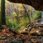Slick Rock Falls in Fall