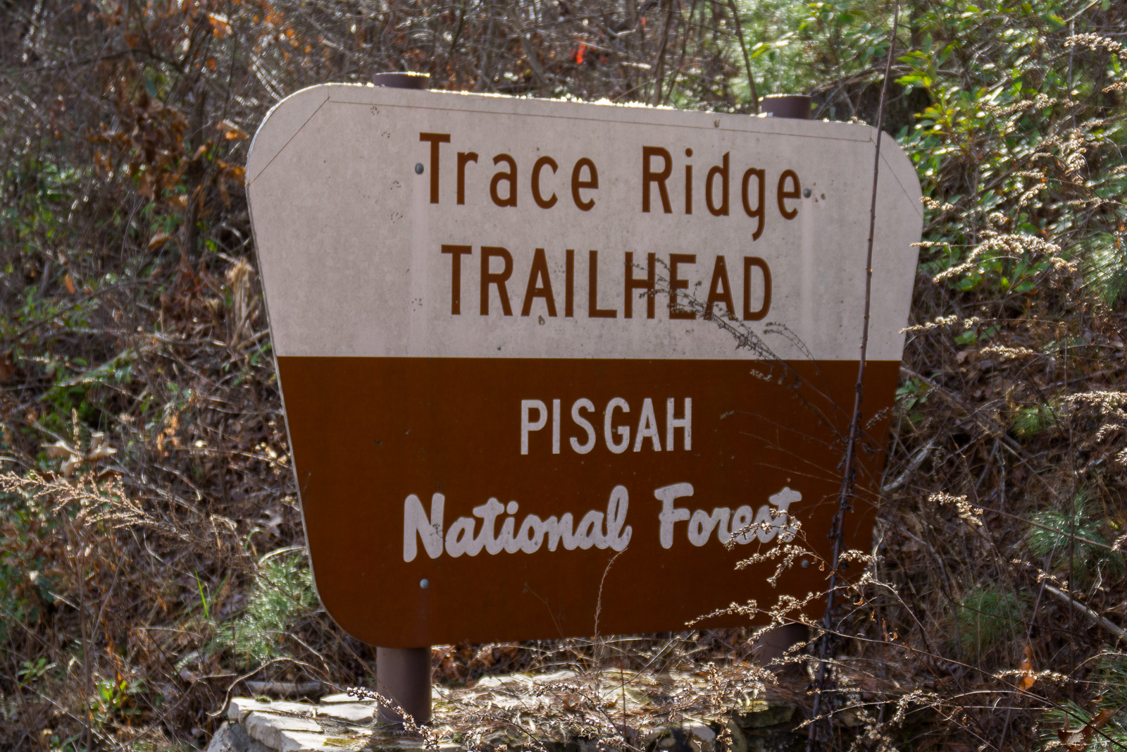 Trace Ridge Trailhead Sign