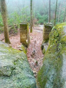 Old Mine Works at Toms Creek Falls