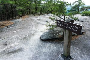 Stone Mountain Summit Sign