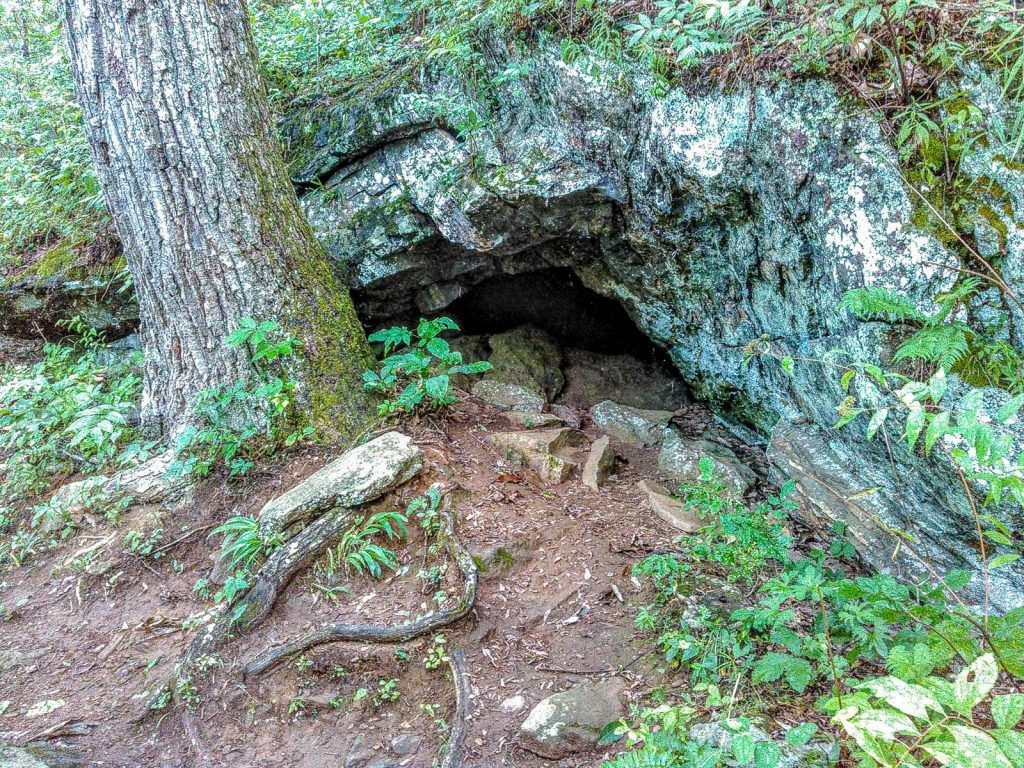 Small Cave Beside the Trail WNCOutdoors.info