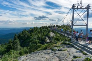 Swinging Bridge and Linville Peak