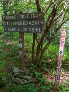 Buncombe Horse Range Trail Sign