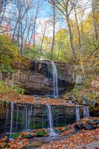 Grassy Creek Falls in Autumn Color