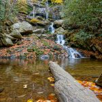 Lower Catawba Falls in Fall Color