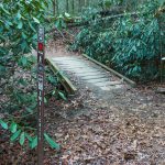 Small Creek Trail Sign and Bridge