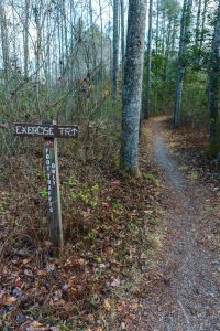 Exercise Trail Crusty Sign