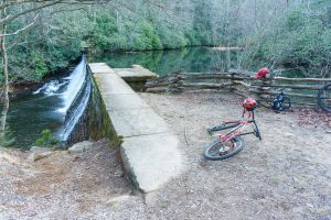 Bikes at Hendersonville Reservoir Dam