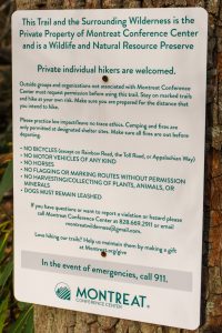 Montreat Hiking Signs