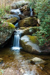 Cascades in Boulder Jumble Below High Shoals Falls