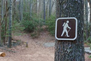 High Shoals Falls Loop Hiking Sign