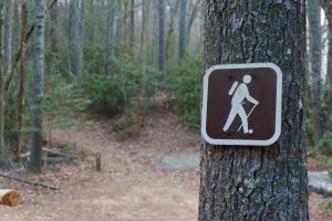 High Shoals Falls Loop Hiking Sign
