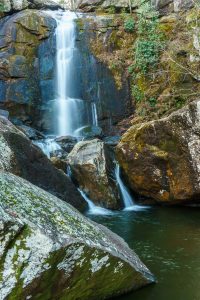 High Shoals Falls in Warm Winter Weather