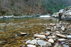 River Stones beside Swimming Hole