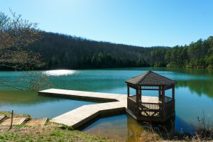 Fawn Lake Gazebo in Spring