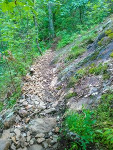 Rocky Trail below Rock Outcrop