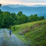 Kids Hiking on the Bearwallow Mountain Road